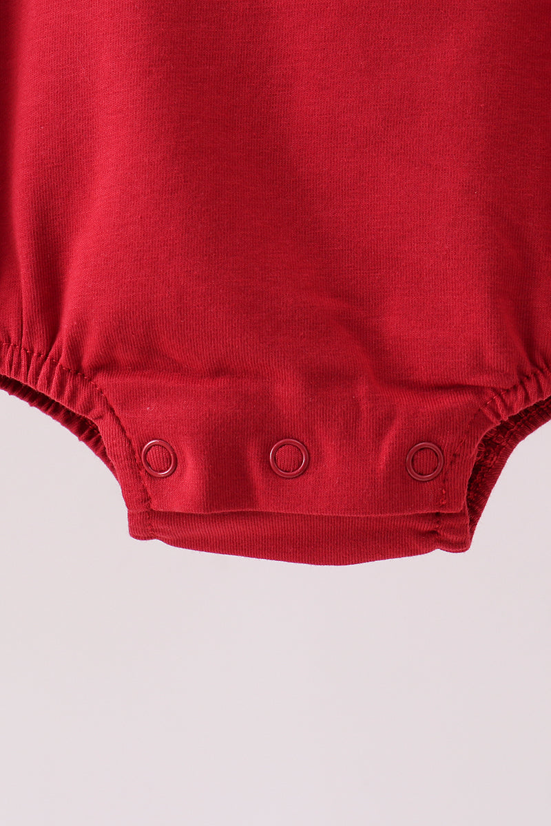 Premium Maroon Alabama elephant football applique bubble