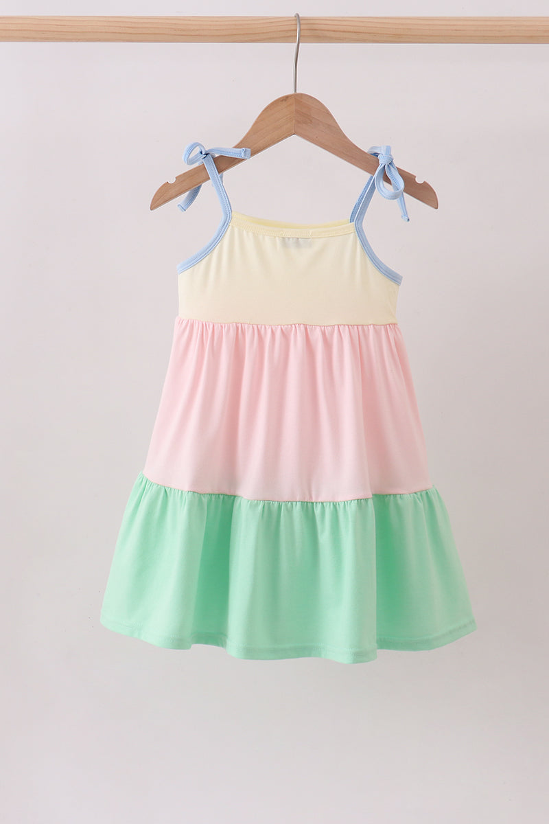 Color block tiered mom&me dress